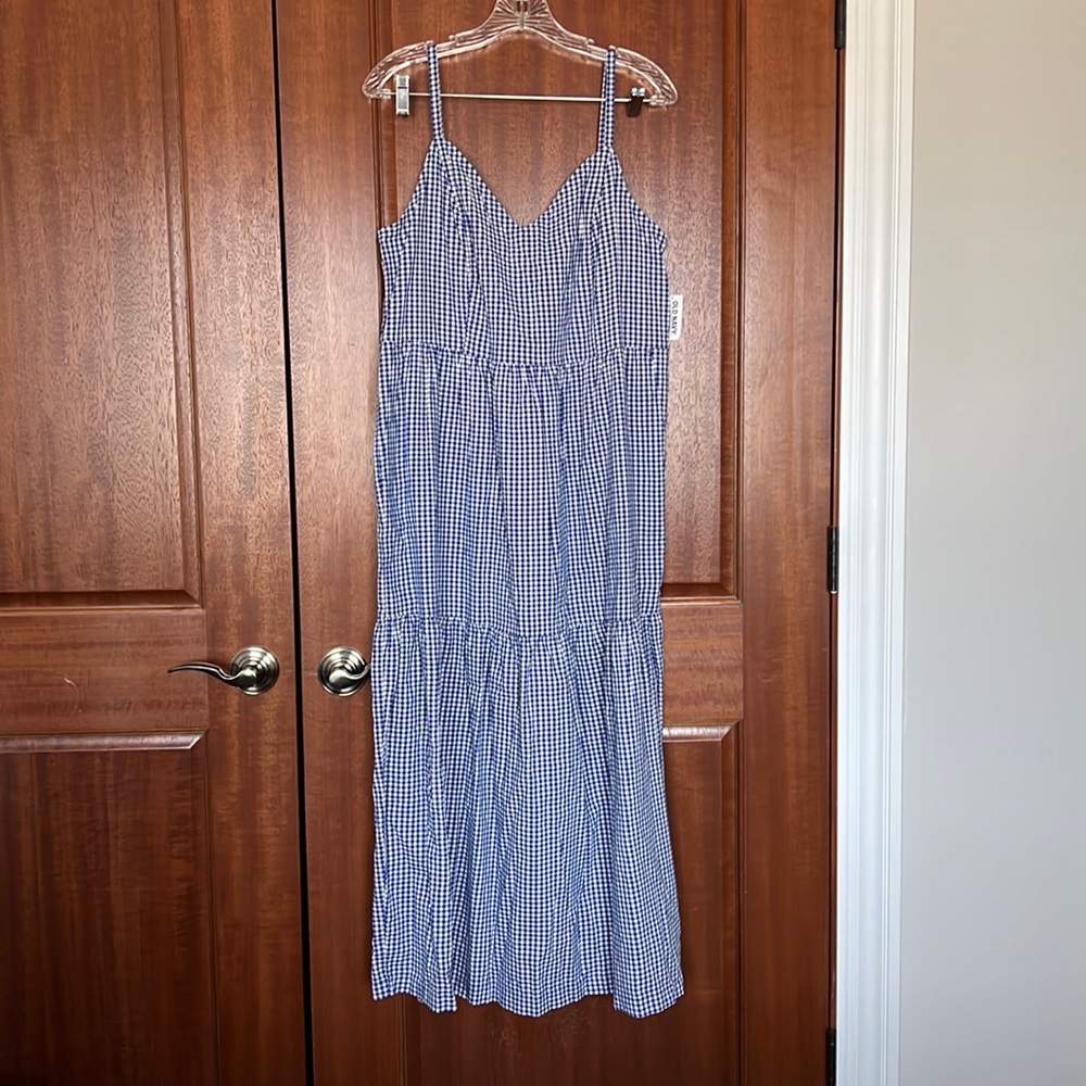 NWT old navy checkered sun dress L